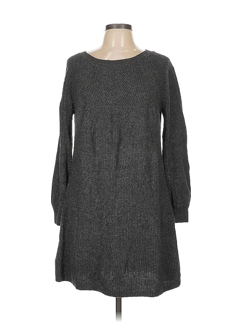 Pre-owned Ann Taylor Loft Casual Dress In Gray