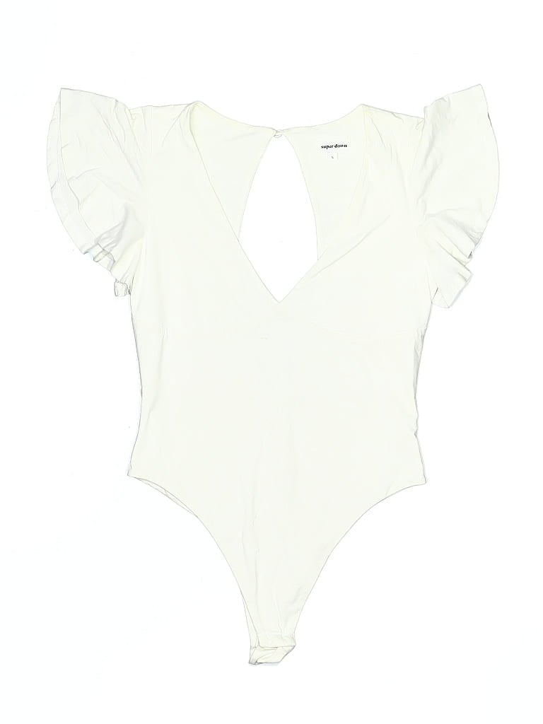 Pre-owned Superdown Bodysuit In White