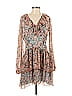 Marchesa Rose 100% Polyester Paisley Brown Cocktail Dress Size S - photo 1