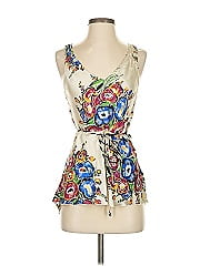 Tiny Sleeveless Silk Top