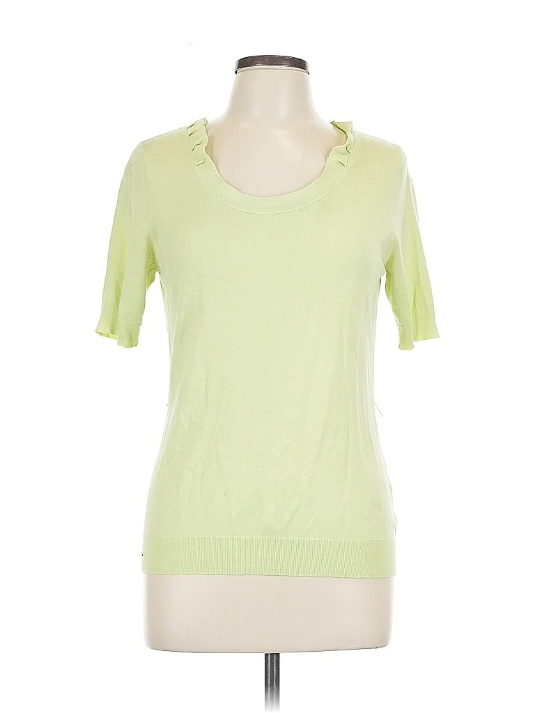 Pre-owned New York And Company Cardigan Sweater In Green