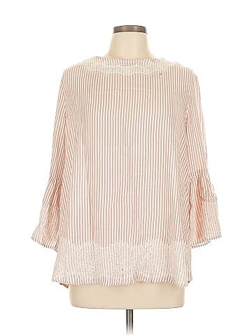 Soho JEANS NEW YORK & COMPANY 3/4 Sleeve Blouse (view 1)