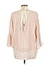 Soho JEANS NEW YORK & COMPANY 100% Rayon Pink 3/4 Sleeve Blouse Size L - photo 3