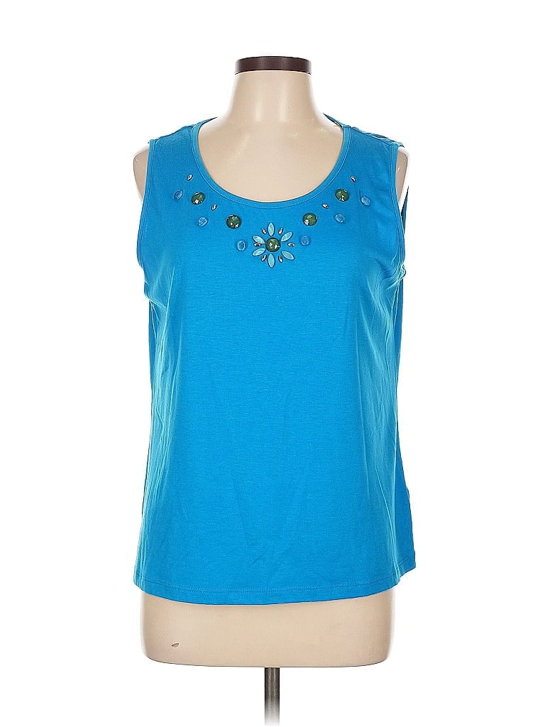 Pre-owned Sag Harbor Sleeveless T-shirt In Blue