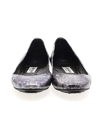 Jimmy Choo Metallic Leather Flats (view 2)