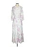 Z Supply 100% Rayon Tie-dye White Casual Dress Size S