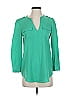 Cynthia Steffe 100% Polyester Green 3/4 Sleeve Blouse Size XS - photo 1