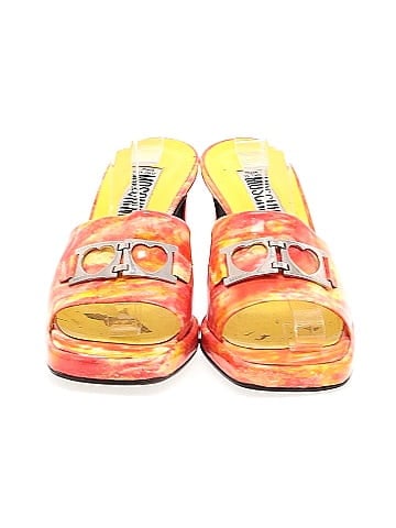 Moschino Marble Slide Sandals (view 2)