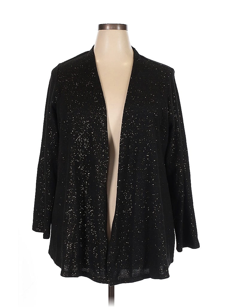 JM Collection Black Cardigan Size 2X - photo 1