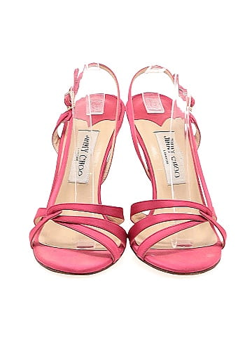 Jimmy Choo Satin Slingback Heels (view 2)