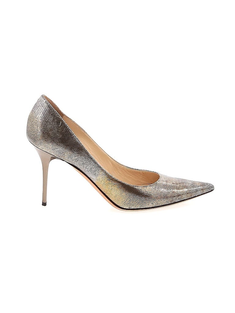 Jimmy Choo Metallic Silver Gold Heels Size EU 40 - photo 1