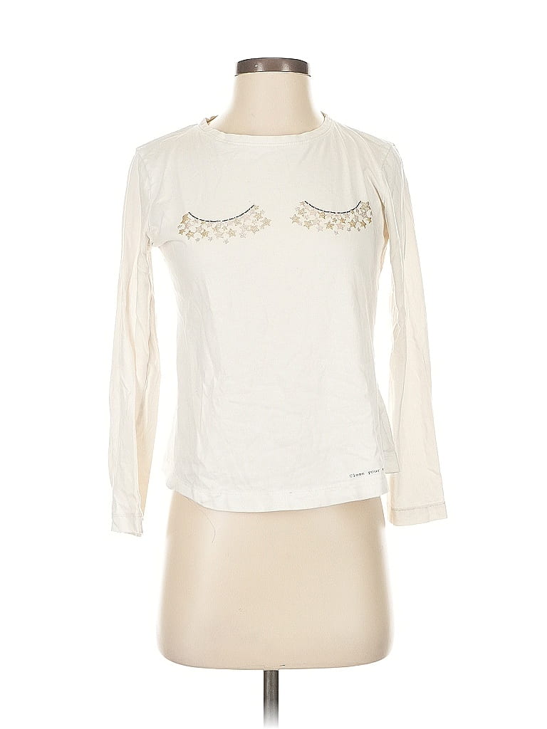 Pre-owned Oysho 3/4 Sleeve T-shirt In White