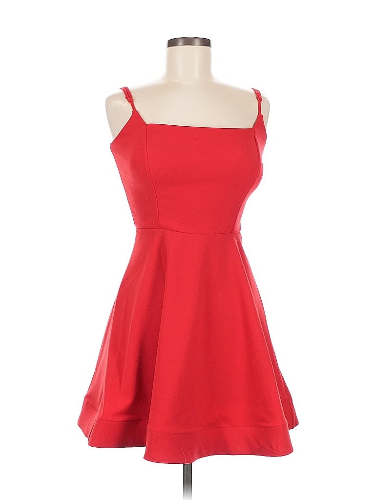 Trixxi Solid Red Cocktail Dress Size 3 - photo 1