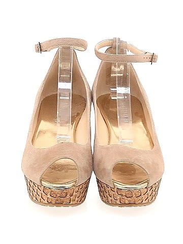 Jimmy Choo Suede and Cork Neyo Wedges 80mm (view 2)