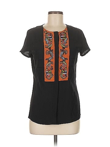 ETRO Short Sleeve Silk Top (view 1)