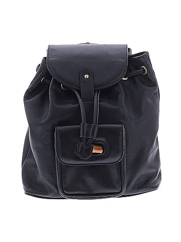 Gucci vintage leather mini bamboo backpack (view 1)