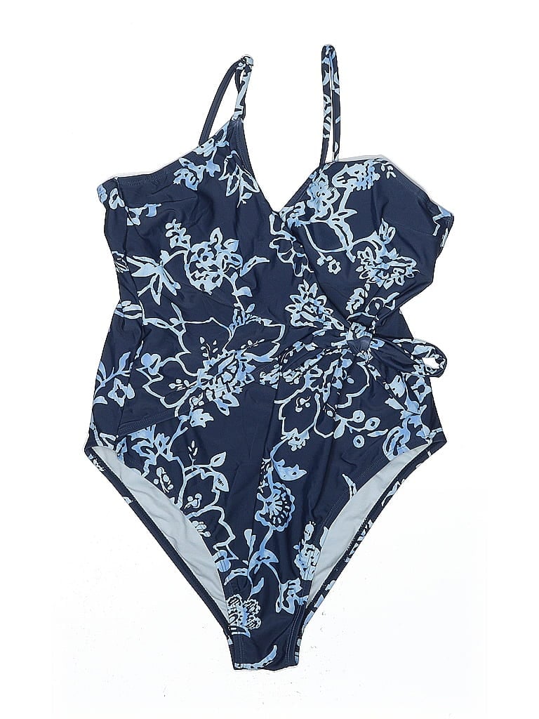 Pre-owned Unbranded One Piece Swimsuit In Blue
