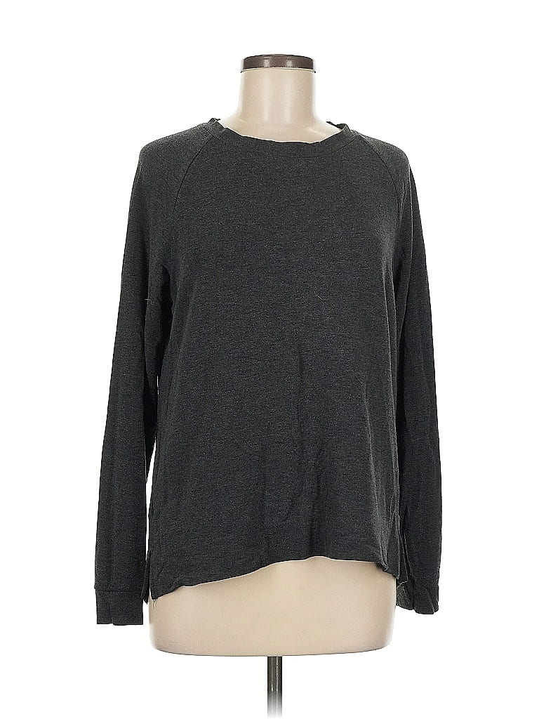 Lou & Grey for LOFT Gray Long Sleeve T-Shirt Size M - photo 1