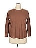Terra & Sky Brown 3/4 Sleeve T-Shirt Size 0X - photo 1