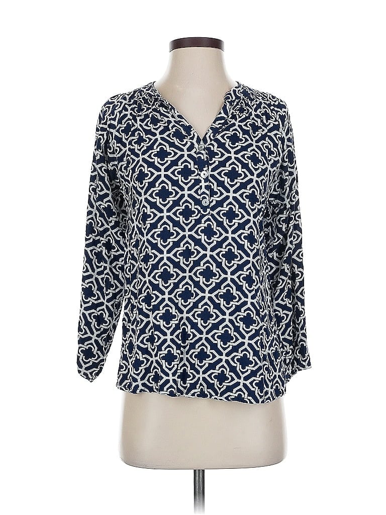 Pre-owned Escapada 3/4 Sleeve Blouse In Blue