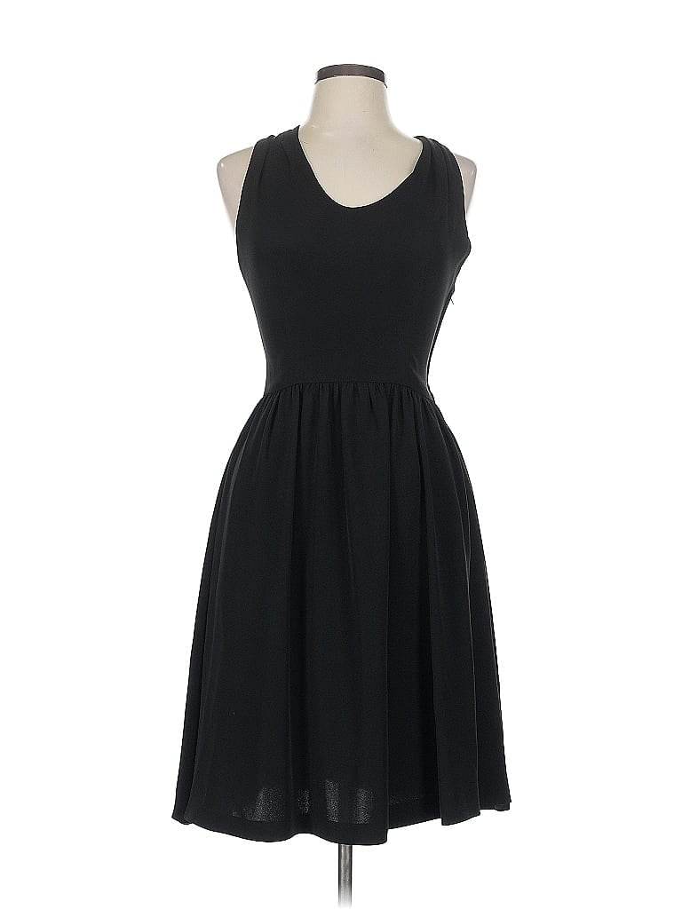 Giorgio Armani Solid Black Casual Dress Size 10 - photo 1