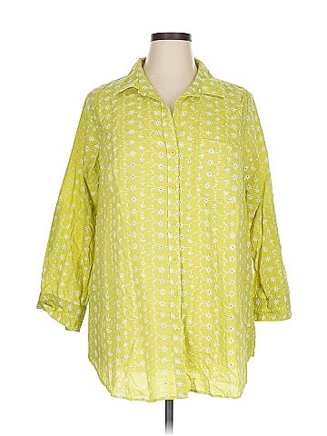 Velvet Heart 3/4 Sleeve Button-Down Shirt (view 1)