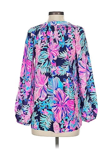 Lilly Pulitzer Long Sleeve Silk Top (view 2)