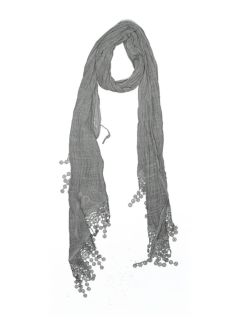 Pre-owned Unbranded Scarf In Gray