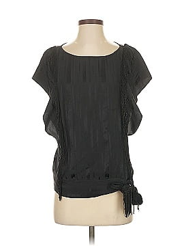 Bcbgmaxazria Short Sleeve Silk Top