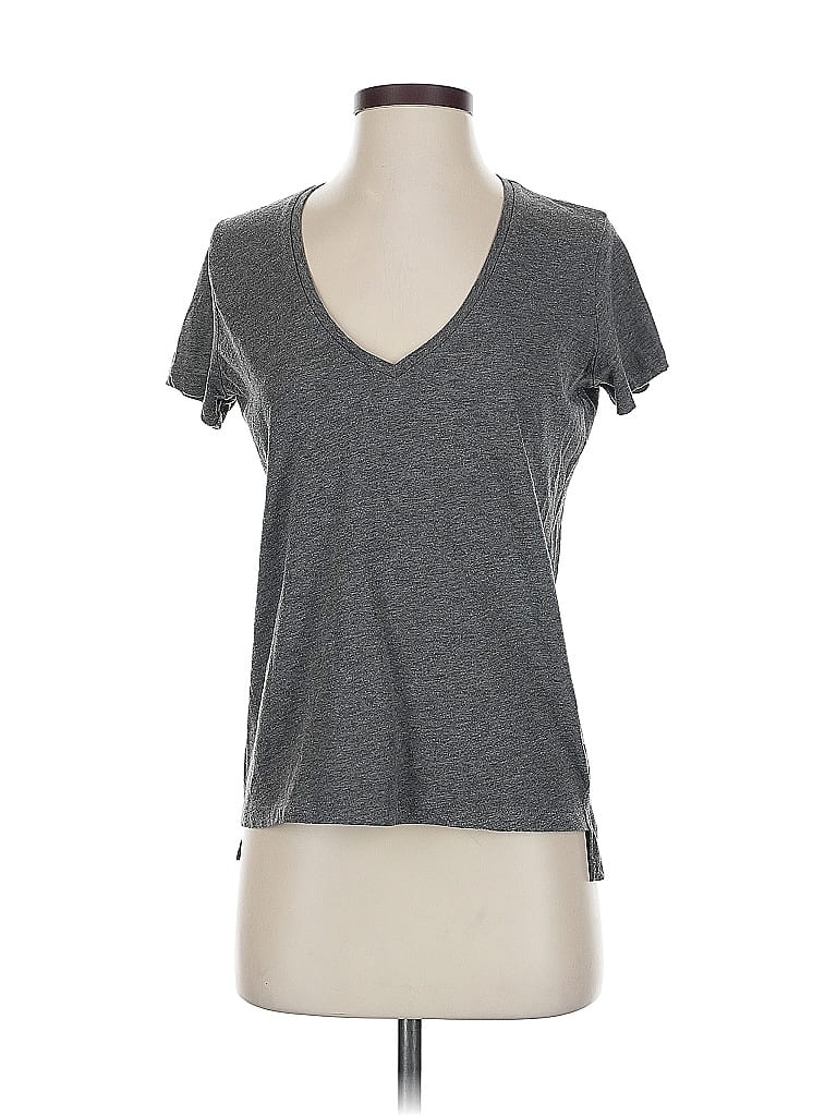 Pre-owned Zara W&b Collection Short Sleeve T-shirt In Gray