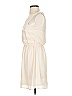 Lush 100% Polyester Solid Ivory Casual Dress Size XS - photo 4