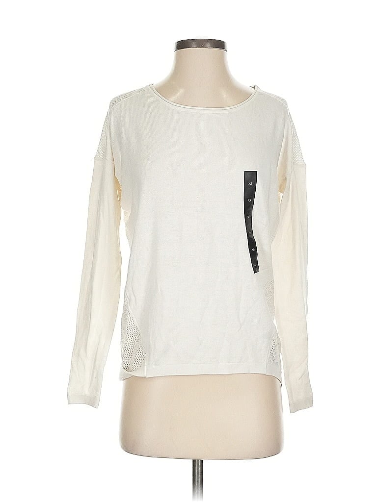 Pre-owned Banana Republic Factory Store Sweatshirt In White