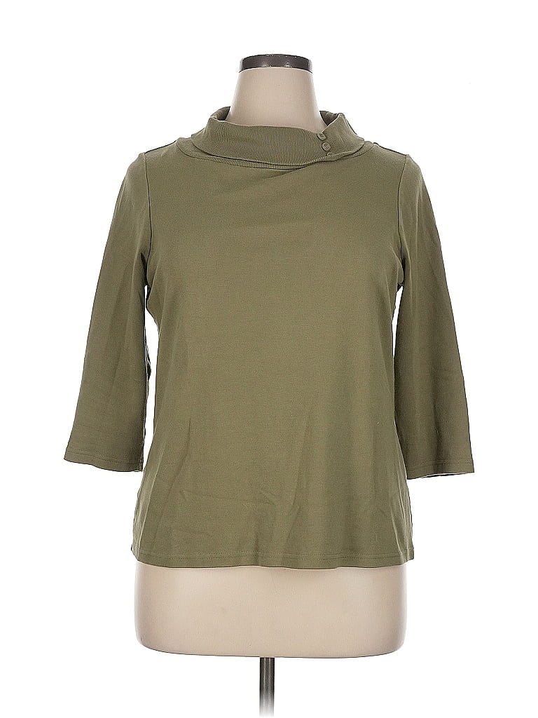 Pre-owned Cj Banks Cardigan Sweater In Green