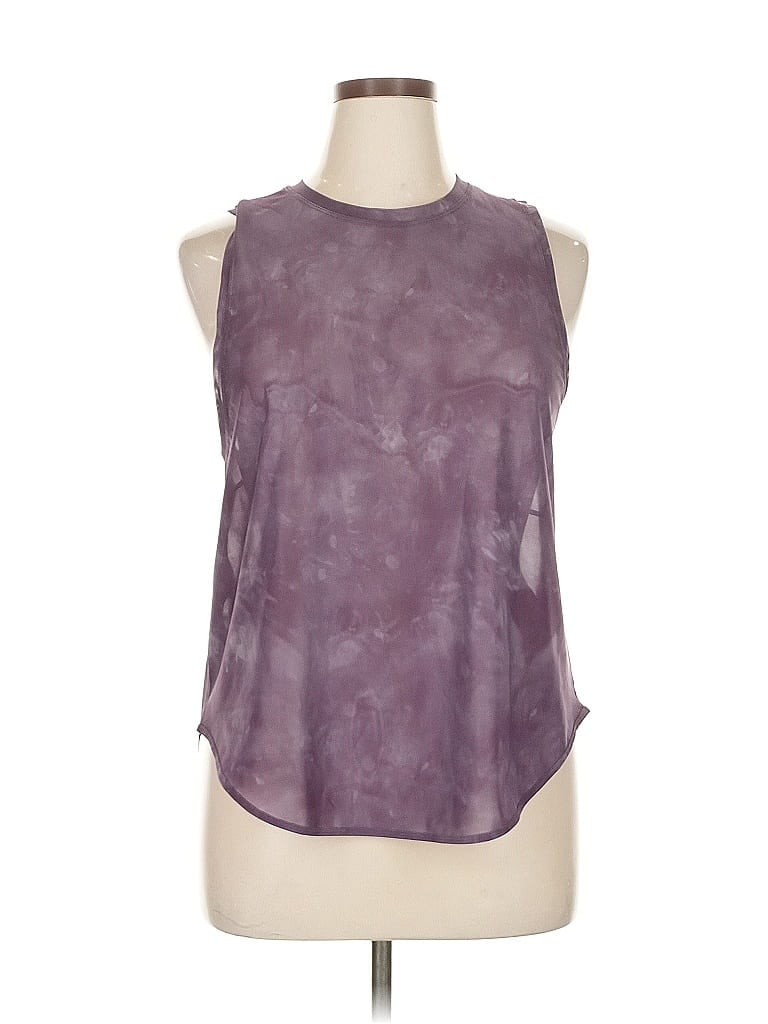 Pre-owned Unbranded Sleeveless Blouse In Purple