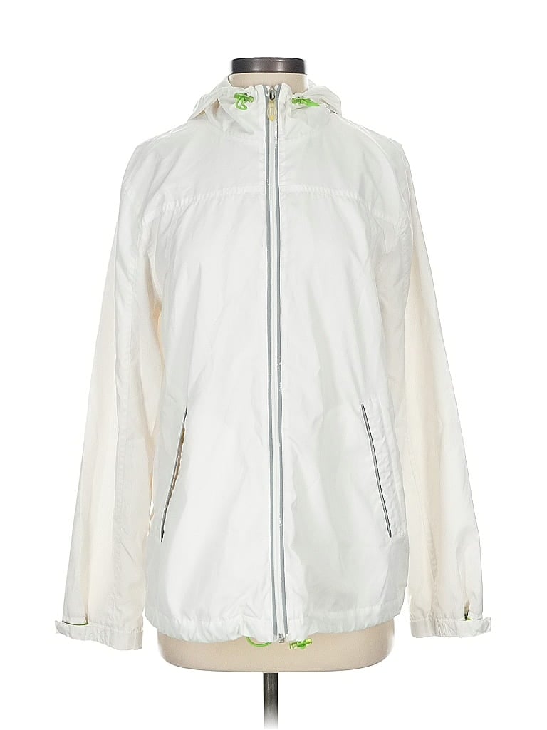Pre-owned London Fog Windbreaker Jacket In White