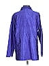 Chico's Design Metallic Purple Long Sleeve Button-Down Shirt Size Lg (2) - photo 2