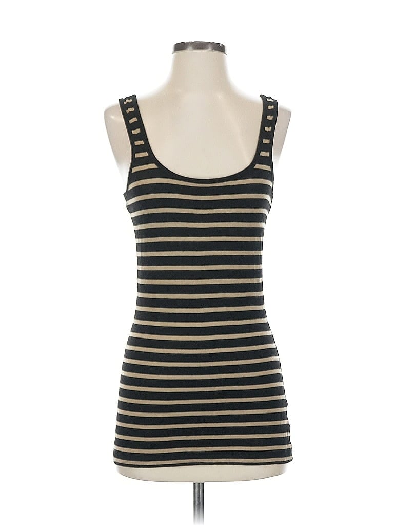 Pre-owned Max Studio Tank Top Gold Strapless Neckline Tops