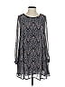 Astr 100% Polyester Gray Casual Dress Size XS - photo 1