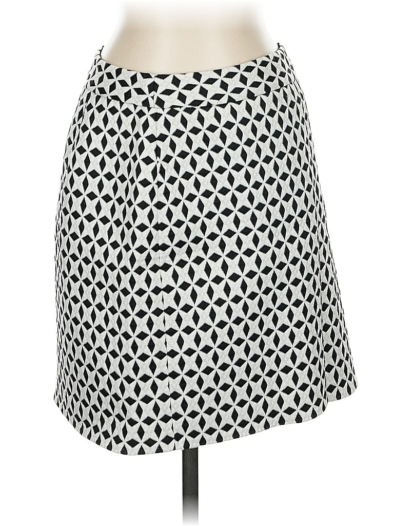 Banana Republic Argyle White Casual Skirt Size 2 (petite) - photo 1