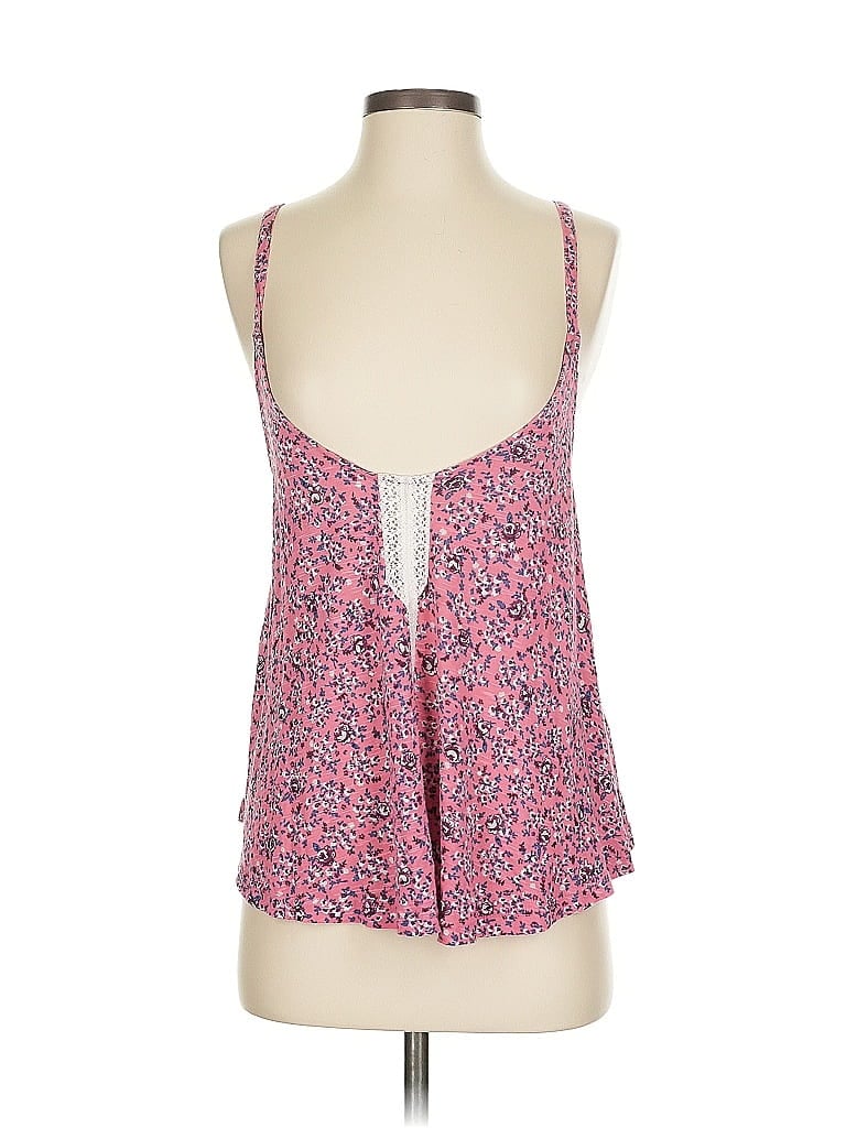 Pre-owned Kimchi Blue Tank Top Pink Plunge Neckline Tops