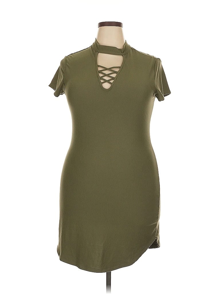 Pre-owned No Boundaries Casual Dress In Green