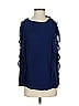 Miss Me Blue 3/4 Sleeve Blouse Size S - photo 1