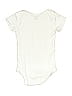 Gerber 100% Cotton Solid Ivory Short Sleeve Onesie Size 6-9 mo - photo 2
