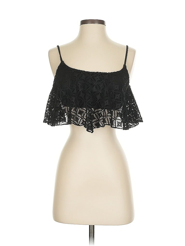 Pre-owned La Hearts Sleeveless Top Black Strapless Neckline Tops