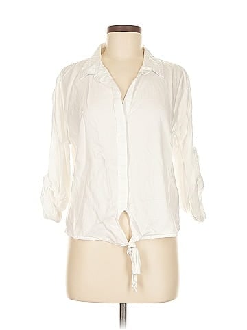 Velvet Heart 3/4 Sleeve Button-Down Shirt (view 1)