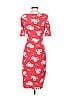 Boden Print Red Cocktail Dress Size 4 - photo 2