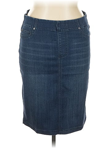 Liverpool Los Angeles Denim Skirt (view 1)