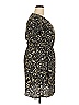 Mossimo 100% Polyester Print Black Casual Dress Size XXL - photo 4