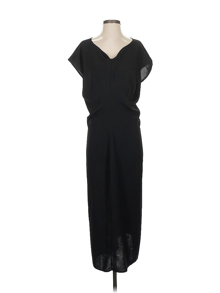 Pre-owned Zara Casual Dress In Black