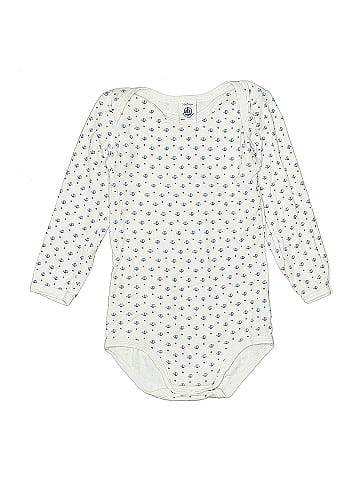 Petit Bateau Long Sleeve Onesie (view 1)